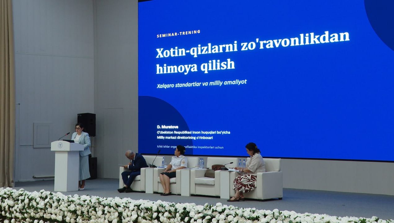 Poytaxtimiz mahallalarining profilaktika inspektorlari uchun seminar-trening bo‘lib o‘tdi