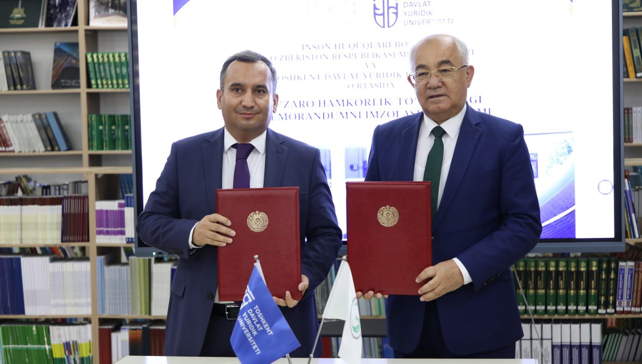Uzbekistan Human Rights Centre, TSUL sign cooperation deal