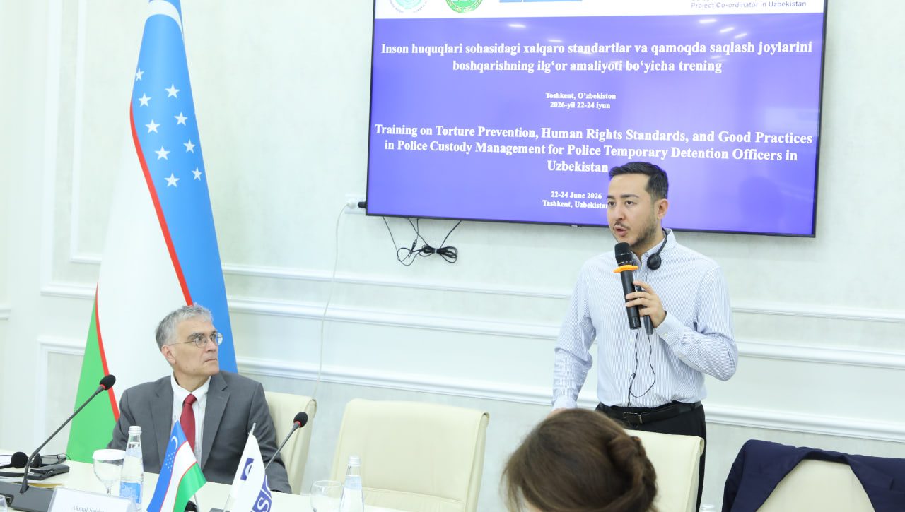 Tashkent Hosts Workshop on Human Rights and Detention Management