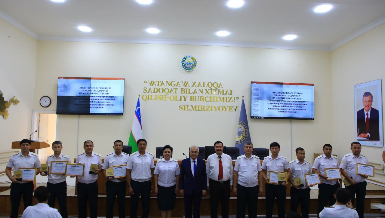 Samarqandda profilaktika inspektorlari uchun seminar-trening tashkil etildi