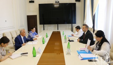 Состоялась встреча c главой представительства  ЮНИСЕФ в Узбекистане М. Мамедзаде  