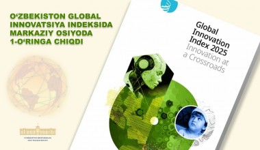 O‘zbekiston Global innovatsiya indeksida Markaziy Osiyoda 1-o‘ringa chiqdi